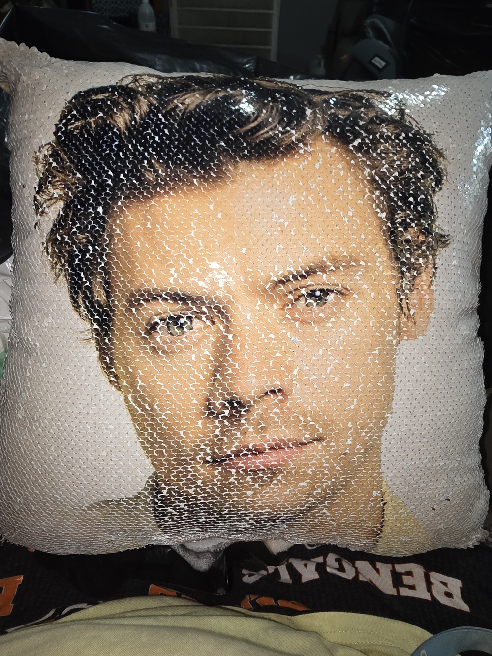 Harry Styles sequence throw pillow